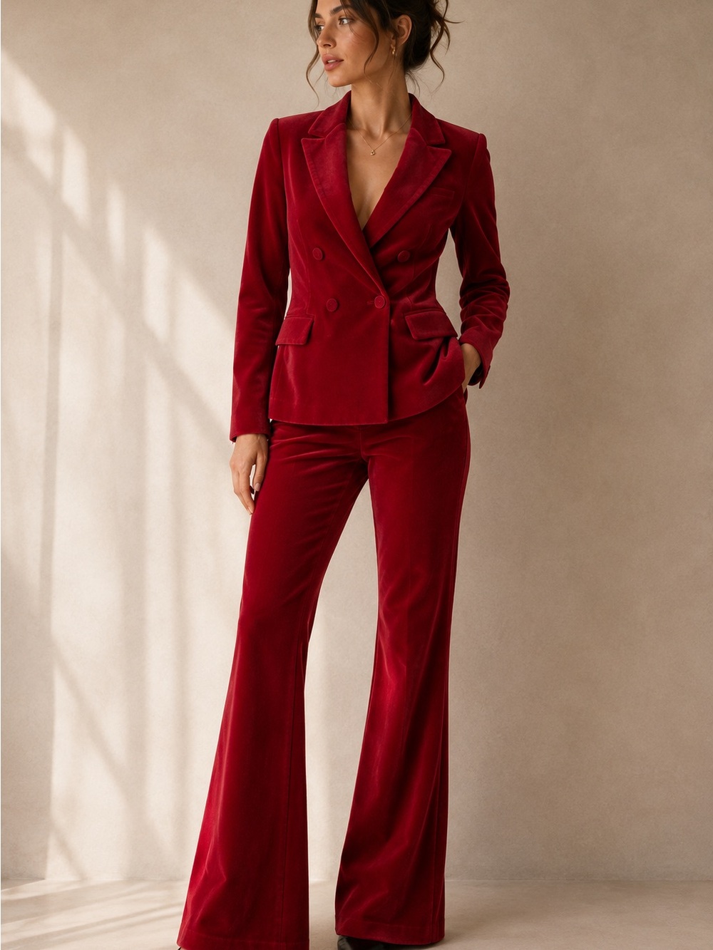 Sezane Christie Velvet Blazer